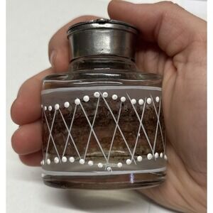Vintage‎ Painted Glass Inkwell